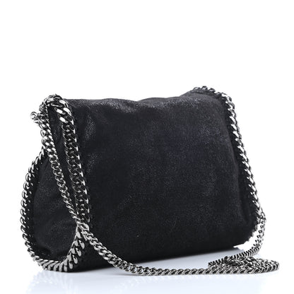 Stella McCartney Shaggy Deer Mini Falabella Fold Over Tote Black 4 of 12