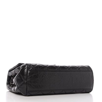 Chanel Glazed Calfskin Quilted Coco Soft Flap Black 4 of 12
