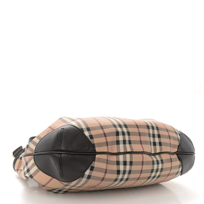 Burberry Haymarket Check Medium Willenmore Hobo Chocolate 4 of 11