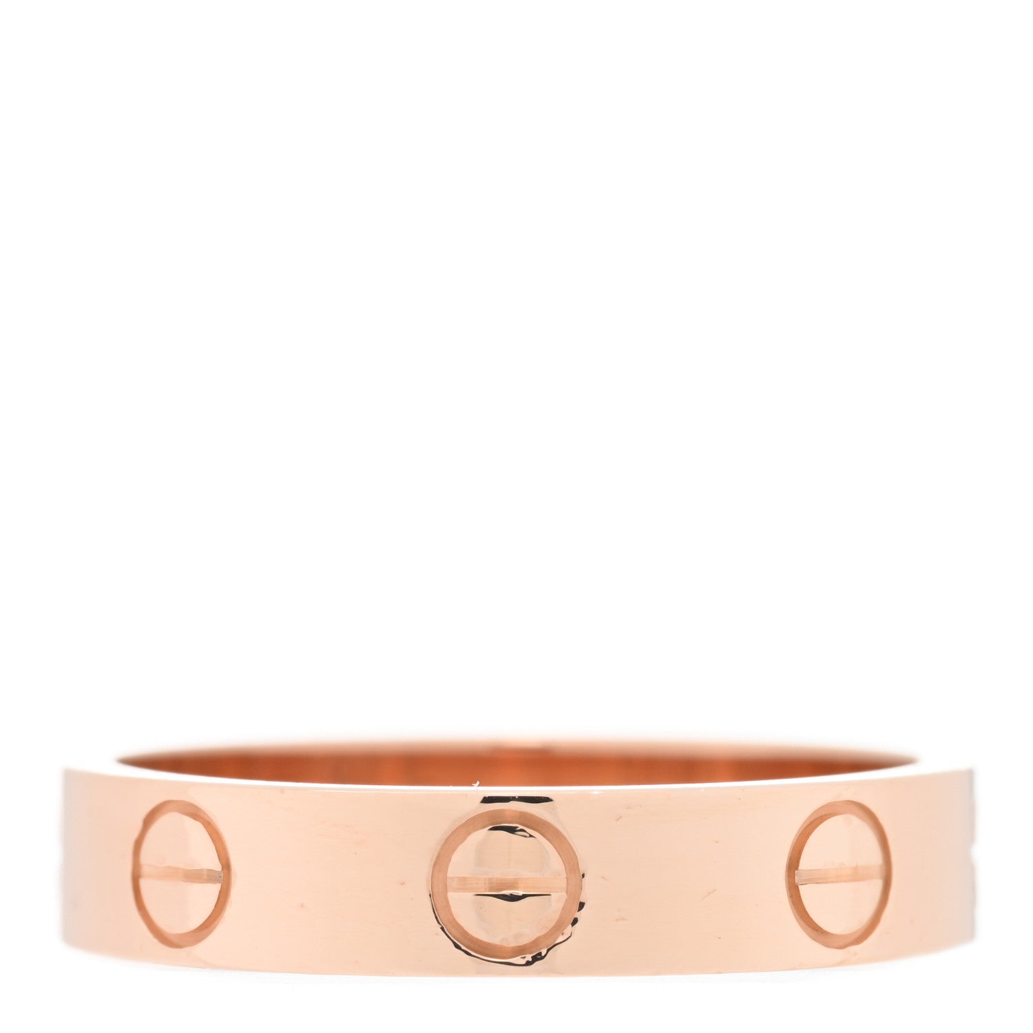 Cartier 18K Pink Gold 3.5mm LOVE Wedding Band Ring 50 5.25 3 of 5