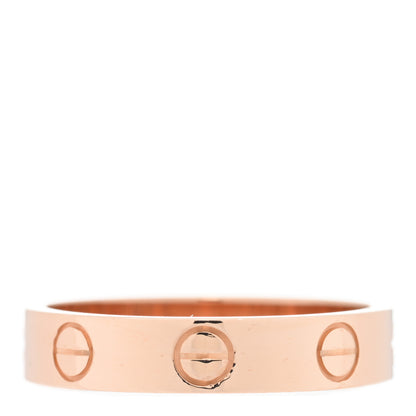 Cartier 18K Pink Gold 3.5mm LOVE Wedding Band Ring 50 5.25 3 of 5