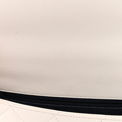 Chanel Lambskin Quilted Resin Bi-Color Chain Flap Bag White 12 of 15