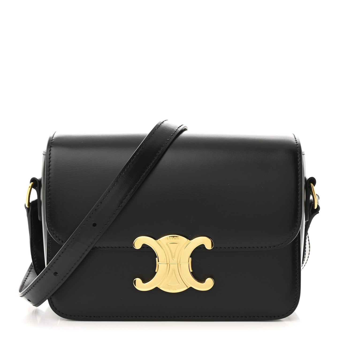 Shiny Calfskin Teen Triomphe Black