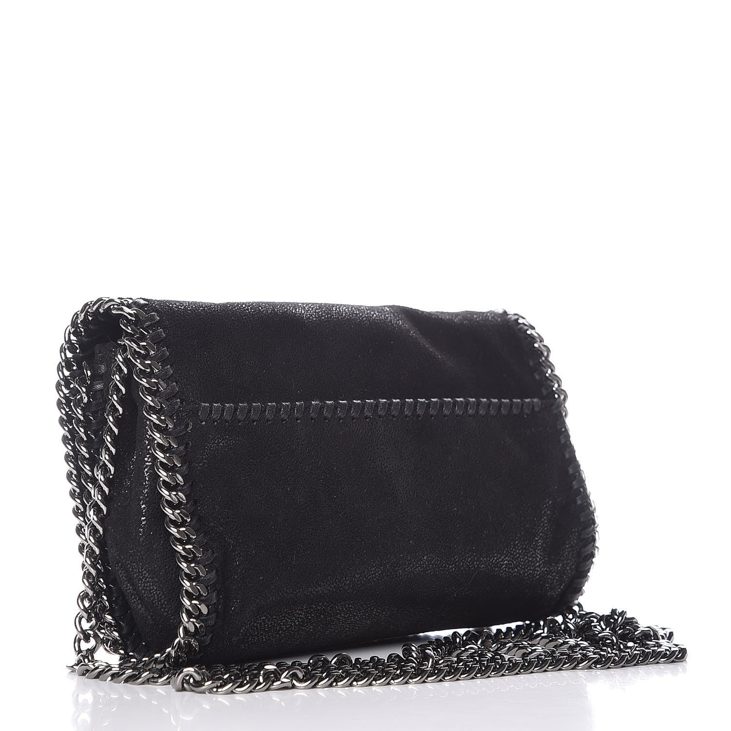 Stella McCartney Shaggy Deer Embellished Falabella Crossbody Black 3 of 7