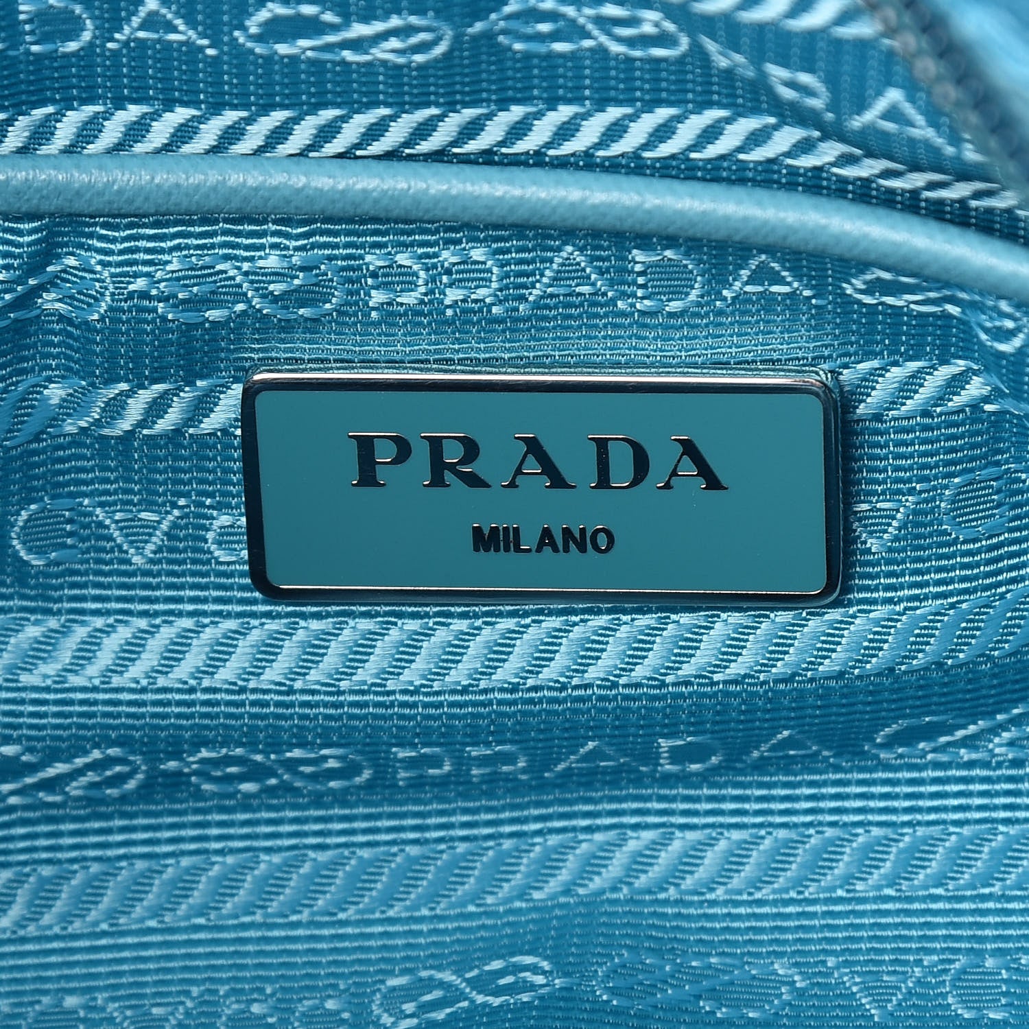 Prada Nylon Vela Flat Messenger Bag Turchese 6 of 10