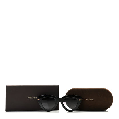 Tom Ford Slater Cat Eye Sunglasses TF658 Black 8 of 8