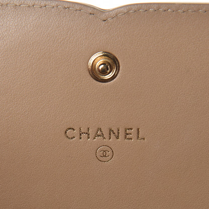Chanel Caviar Quilted Medium Filigree Flap Wallet Beige 6 of 13