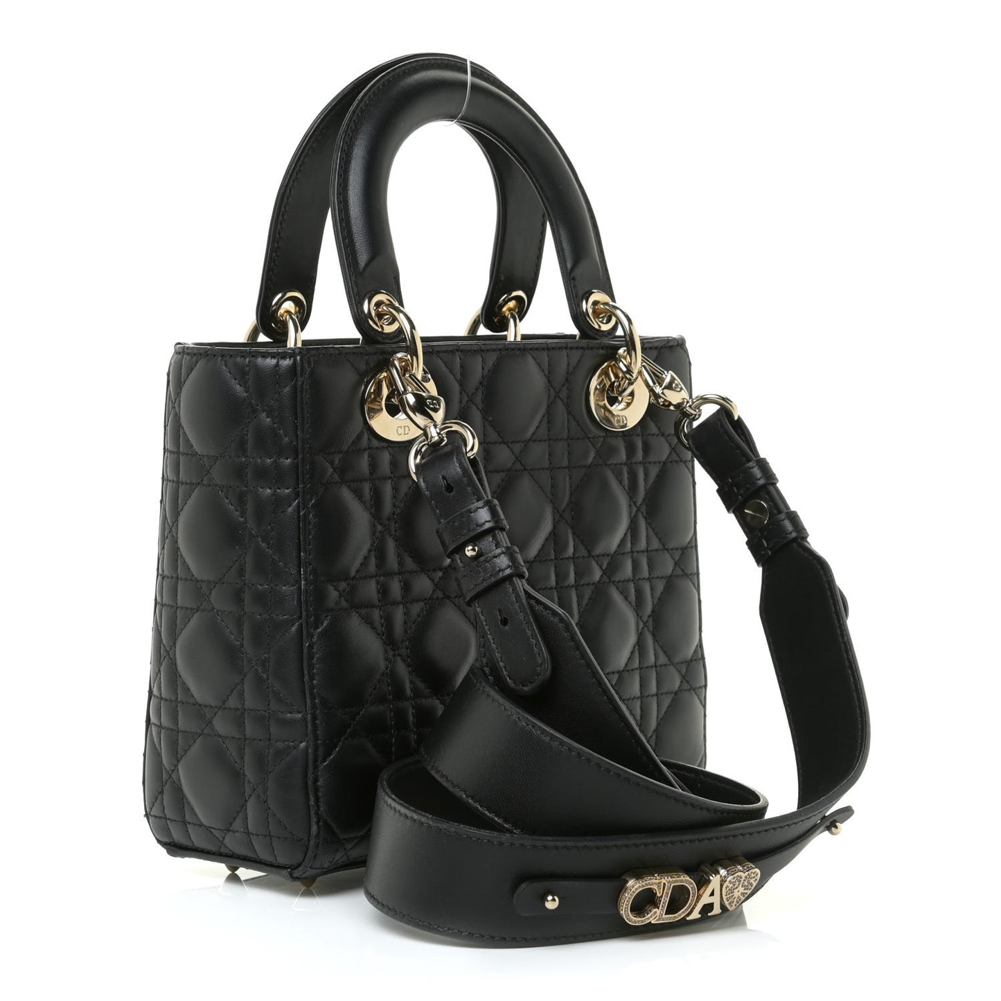 Lambskin Cannage Small My ABCDior Lady Dior Black