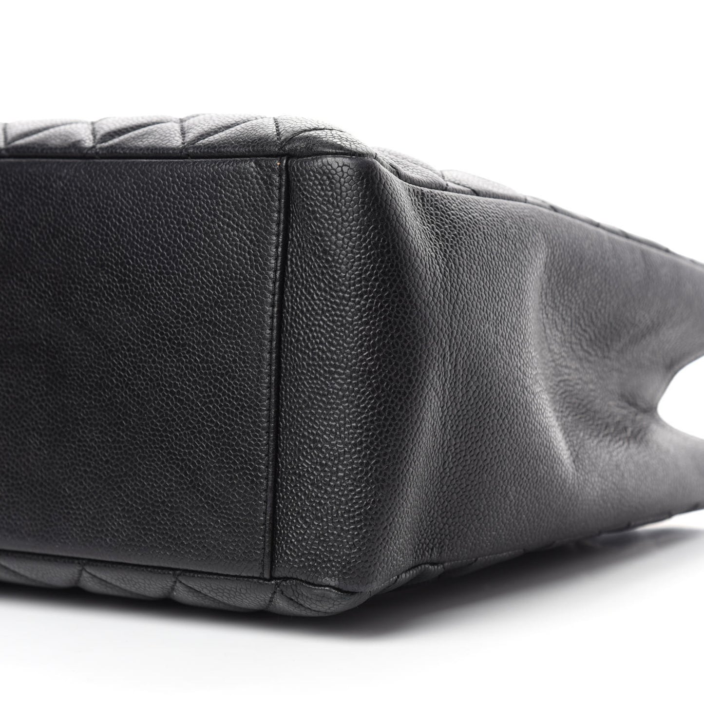 Caviar Quilted Grand Shopping Tote GST Black
