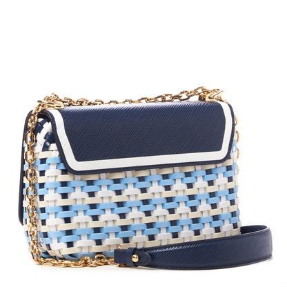 Louis Vuitton Epi Guinguette Twist Shoulder Bag MM Indigo Blue 2 of 8