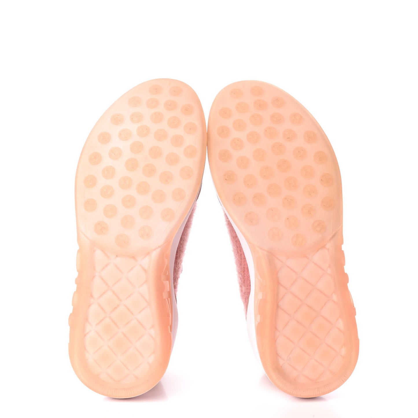Fabric Calfskin Suede CC Womens Sneakers 38 Pink