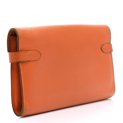 Hermes Epsom Kelly Longue Wallet Orange 3 of 17
