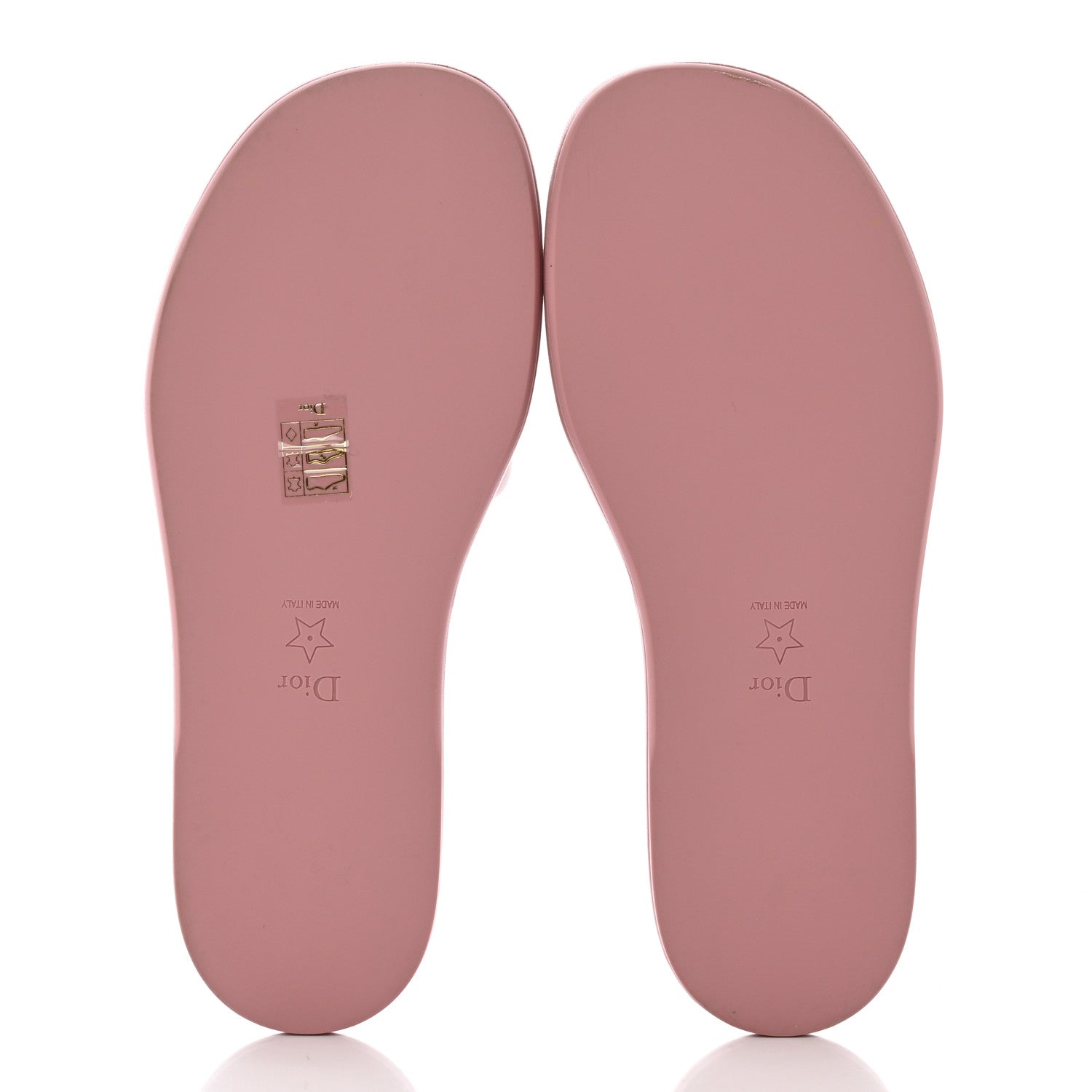 Christian Dior Lambskin Embossed Every-D Flat Slide Sandals 40.5 Chateau Rose 5 of 15