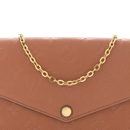 Louis Vuitton Empreinte Pochette Felicie Chain Wallet Cognac 9 of 14