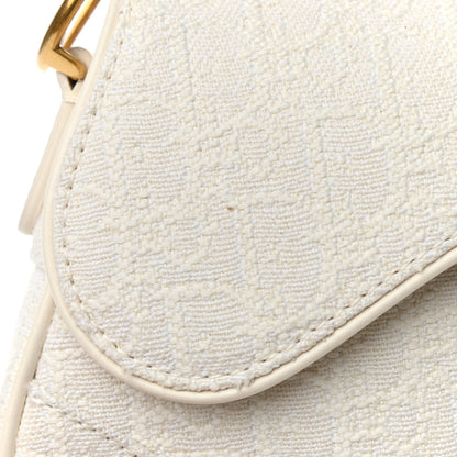 Christian Dior Oblique Mini Saddle Bag White 9 of 11
