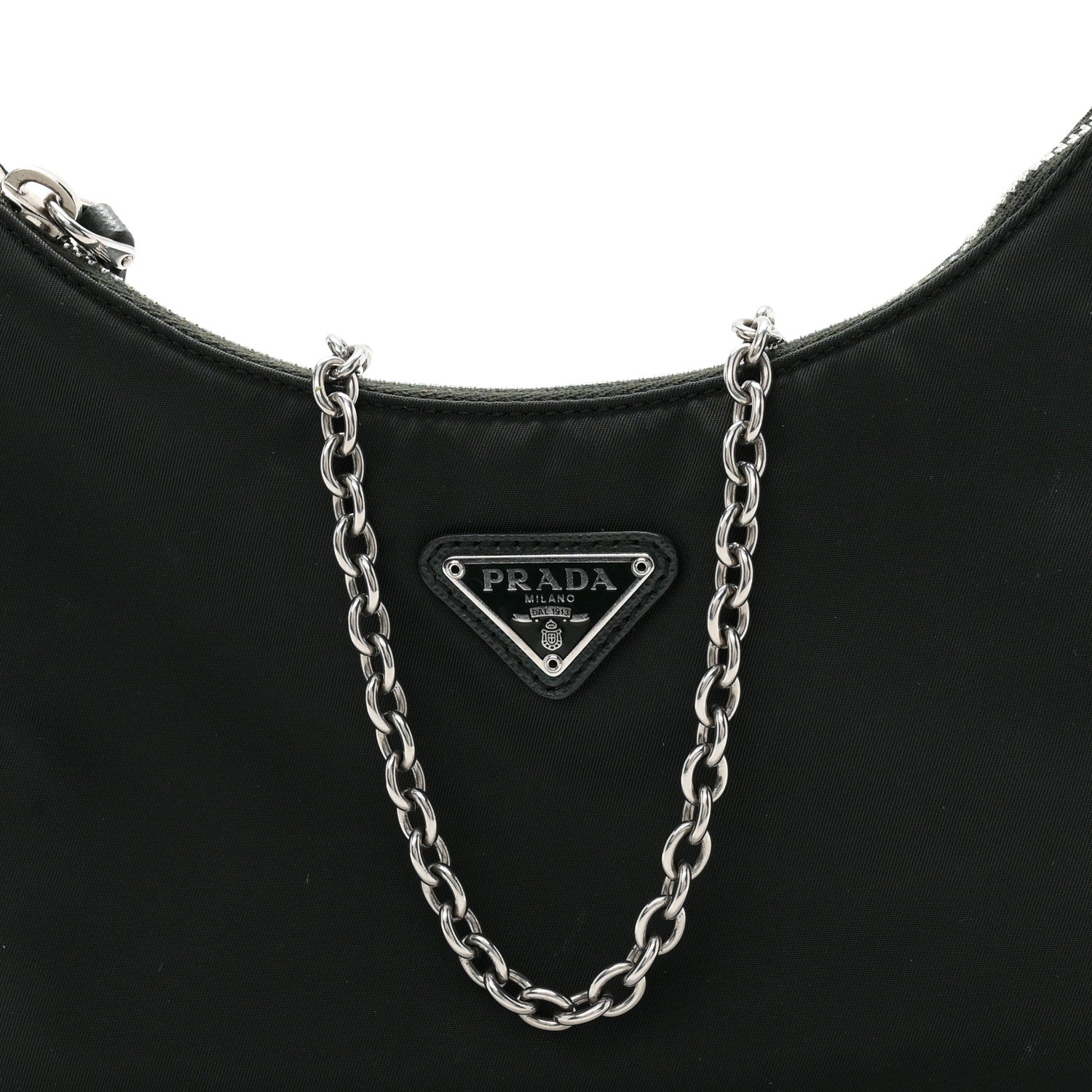 Prada Nylon Re-Edition 2005 Shoulder Bag Smeraldo 9 of 11