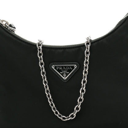 Prada Nylon Re-Edition 2005 Shoulder Bag Smeraldo 9 of 11