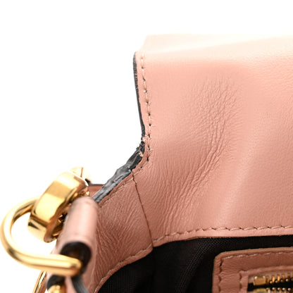 Fendi Nappa FF 1974 Embossed Baguette Rosa Bourbon 11 of 16