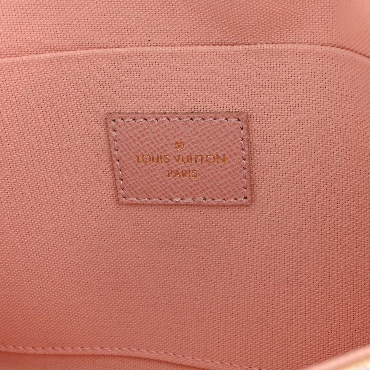 Louis Vuitton Damier Azur Pochette Felicie Chain Wallet Rose Ballerine 6 of 10