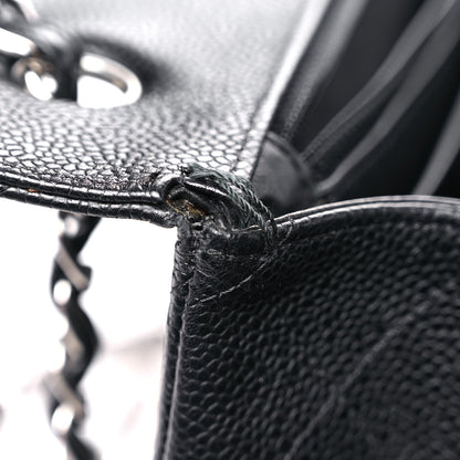 Chanel Caviar Quilted Maxi Single Flap Black 14 of 16