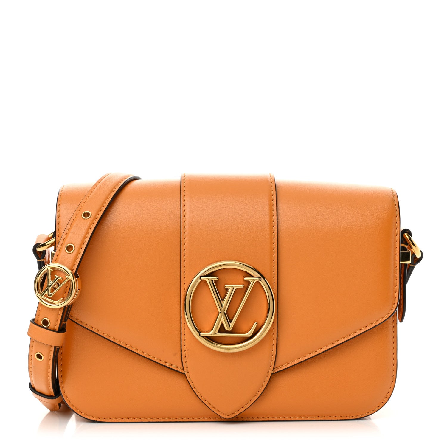 Louis Vuitton Smooth Calfskin LV Pont 9 Summer Gold 1 of 8