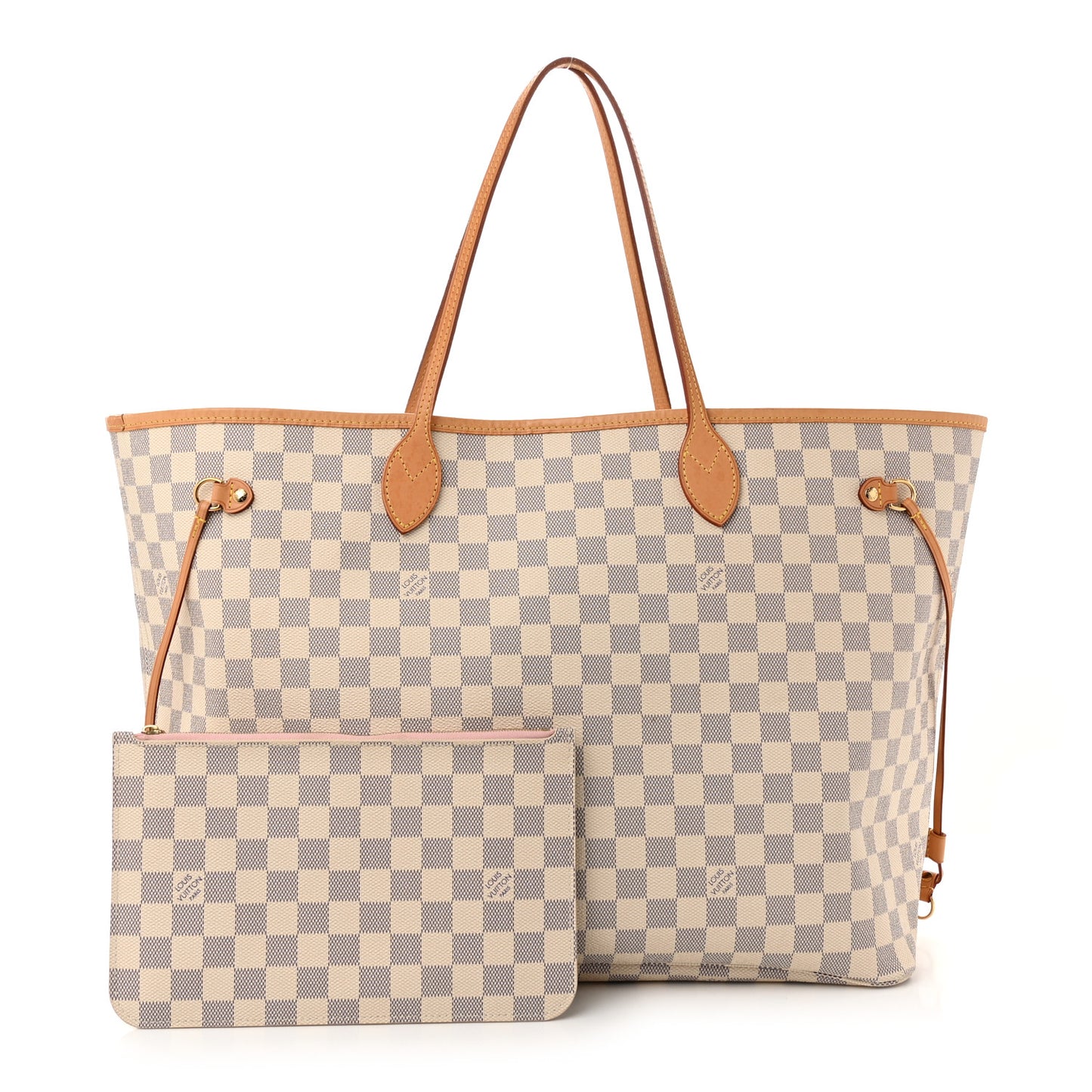 Damier Azur Neo Neverfull GM Rose Ballerine