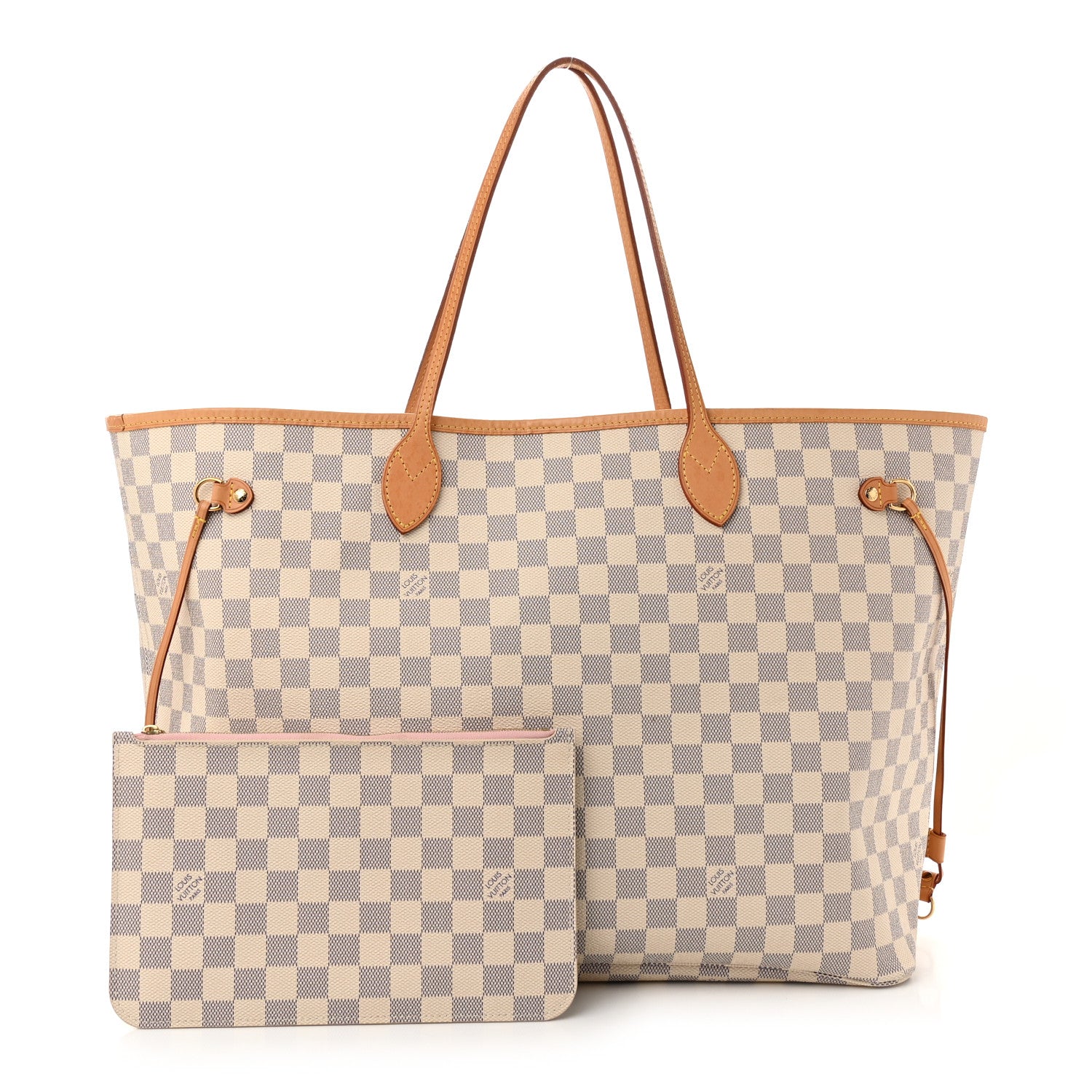 Louis Vuitton Damier Azur Neo Neverfull GM Rose Ballerine 3 of 12