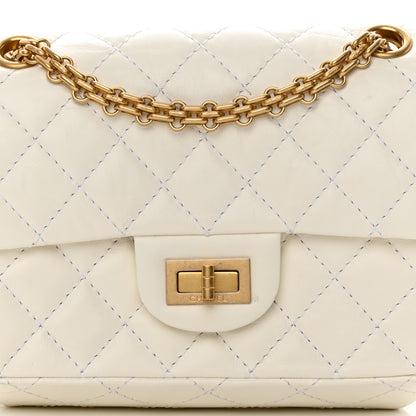 Chanel Aged Calfskin Quilted 2.55 Reissue Mini Flap White 8 of 14