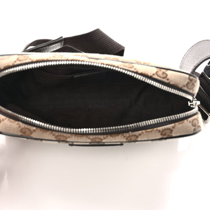 Gucci Monogram Dollar Calfskin Belt Bag Beige Ebony Testa di Moro Marrone Scuro 5 of 11