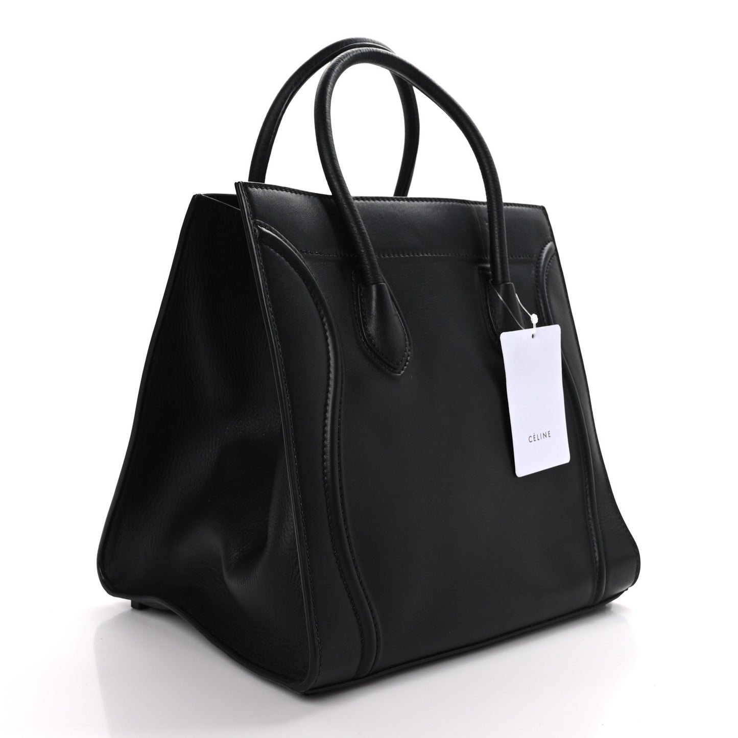 Supple Calfskin Medium Phantom Luggage Black