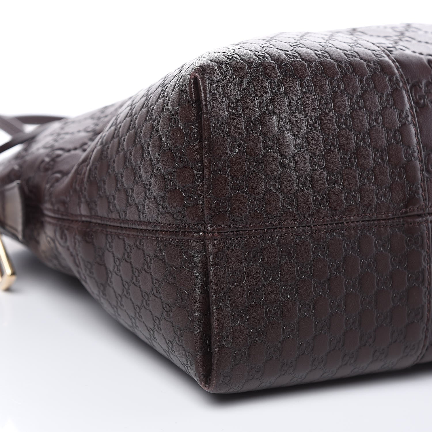 Gucci Guccissima Medium Bree Shoulder Bag Chocolate 8 of 12