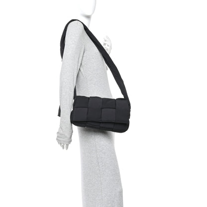 Bottega Veneta Nylon Intrecciato Padded Tech Cassette Bag Black 2 of 11