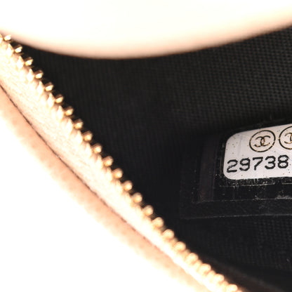 Chanel Caviar Quilted Round Filigree Crossbody Beige Black 7 of 11