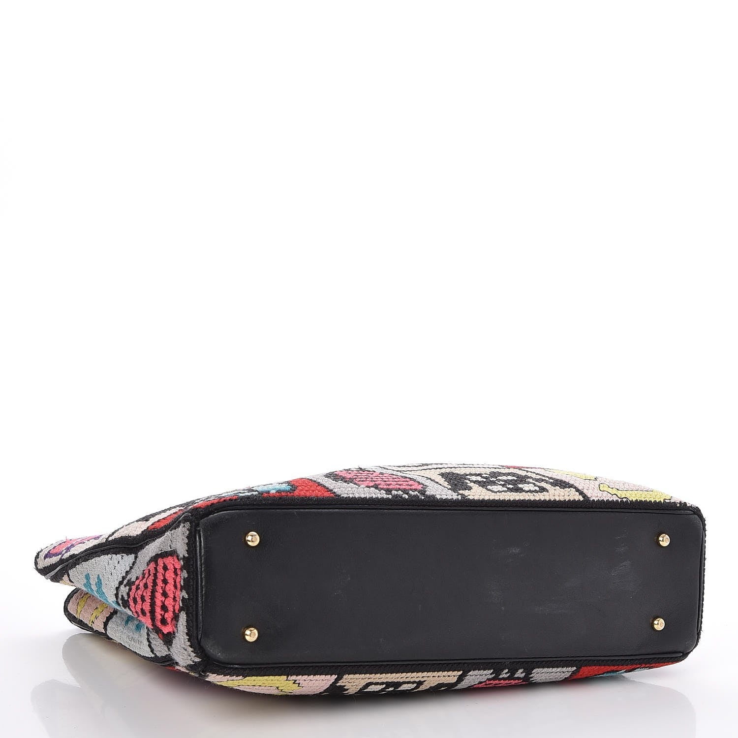 Chanel Needlepoint Precious Symbols Shoulder Bag Black 4 of 9