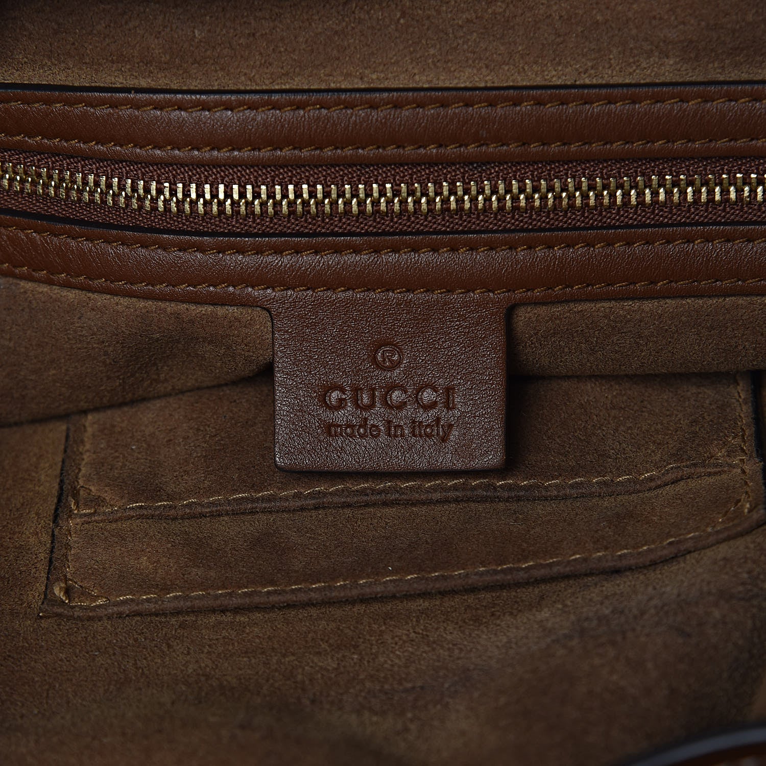 Gucci GG Supreme Monogram Large Linea A Hobo Light Brown 7 of 16