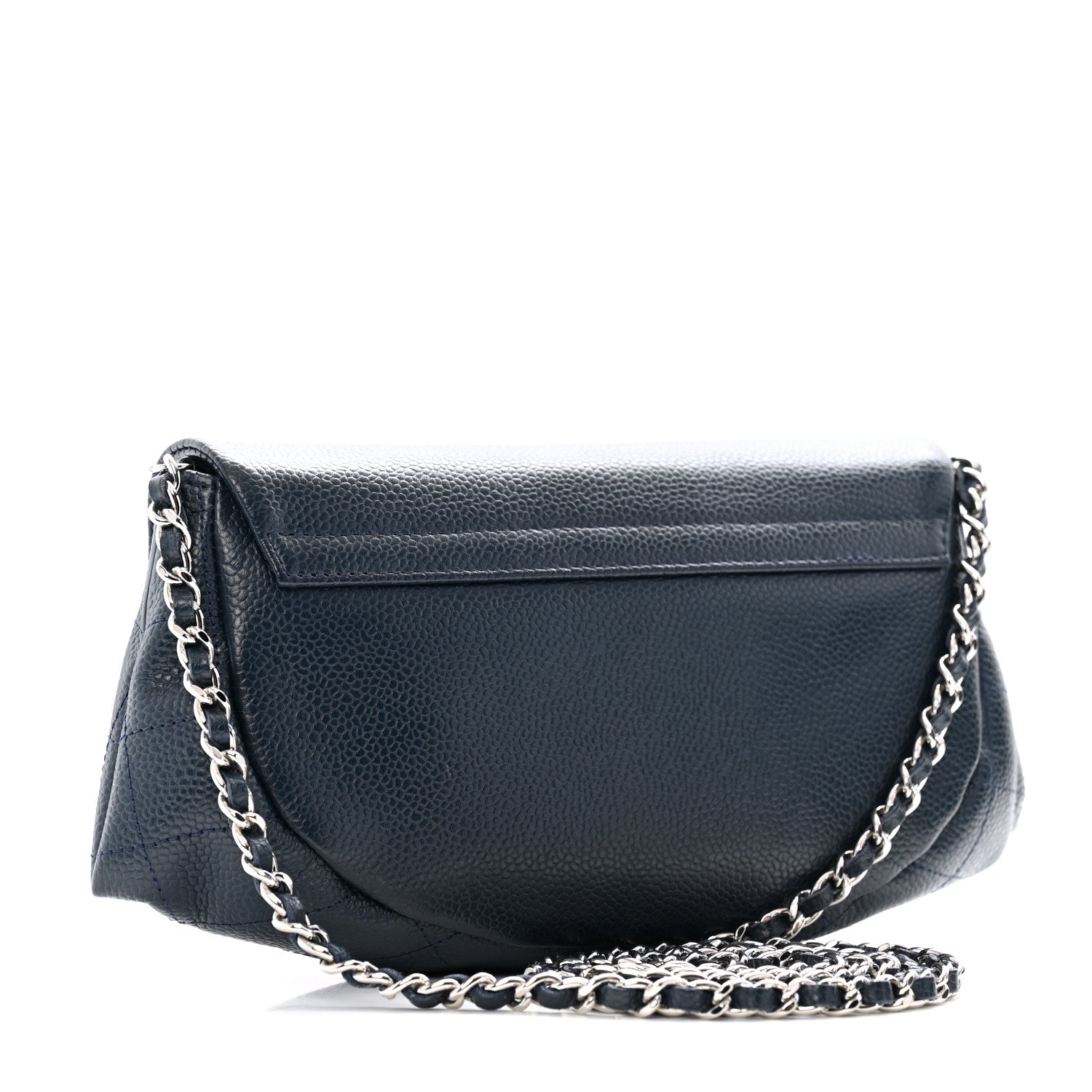 Chanel Caviar Half Moon Wallet On Chain WOC Marine 3 of 14