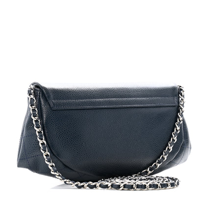 Chanel Caviar Half Moon Wallet On Chain WOC Marine 3 of 14