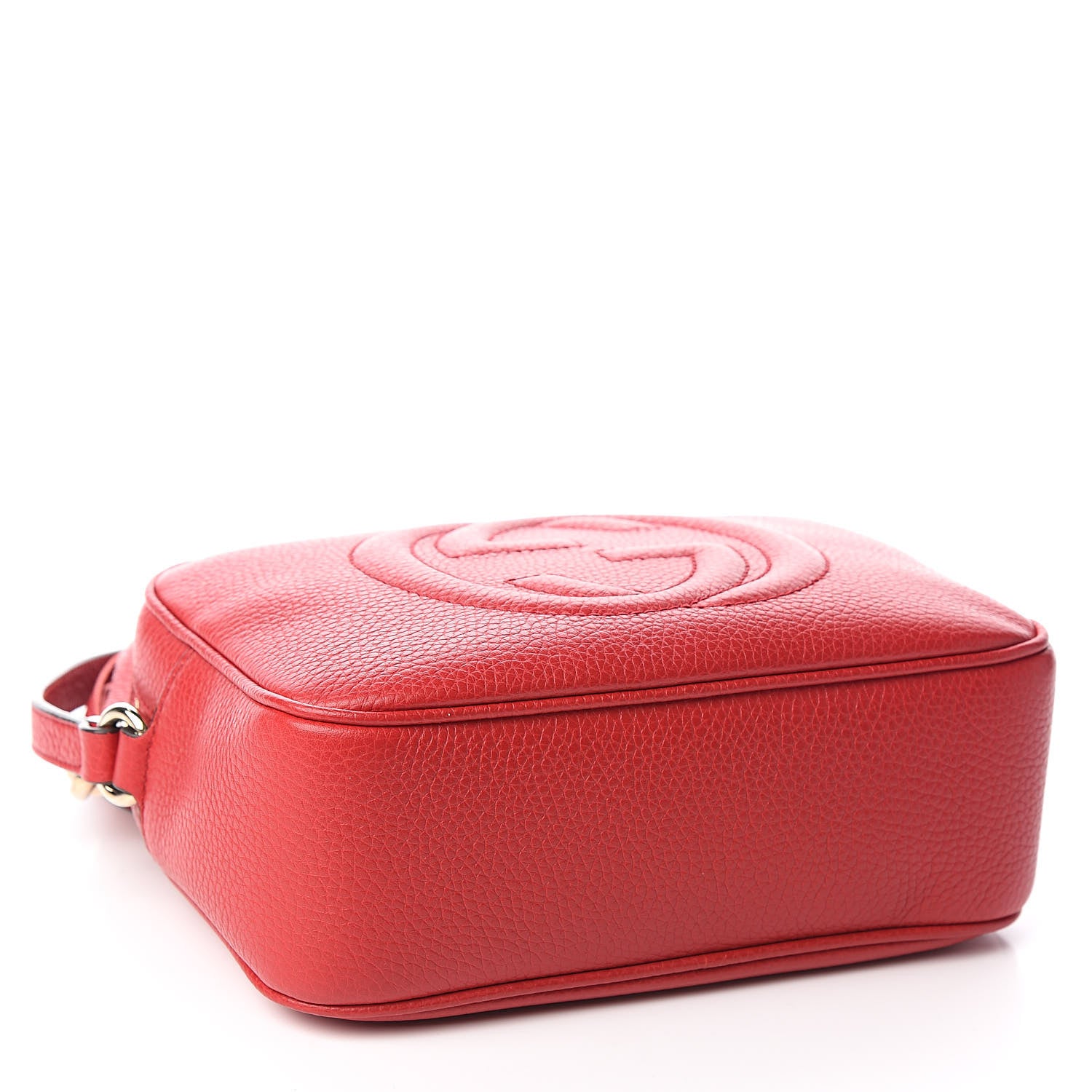 Gucci Pebbled Calfskin Small Soho Disco Bag Tabasco Red 4 of 10