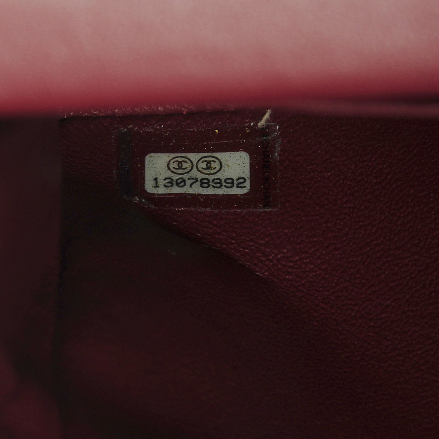 Caviar Medium Double Flap Red