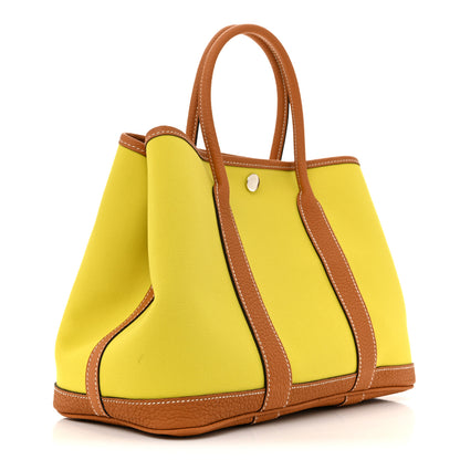 Hermes Toile Officier Negonda Garden Party 30 TPM Lime Toffee 3 of 10