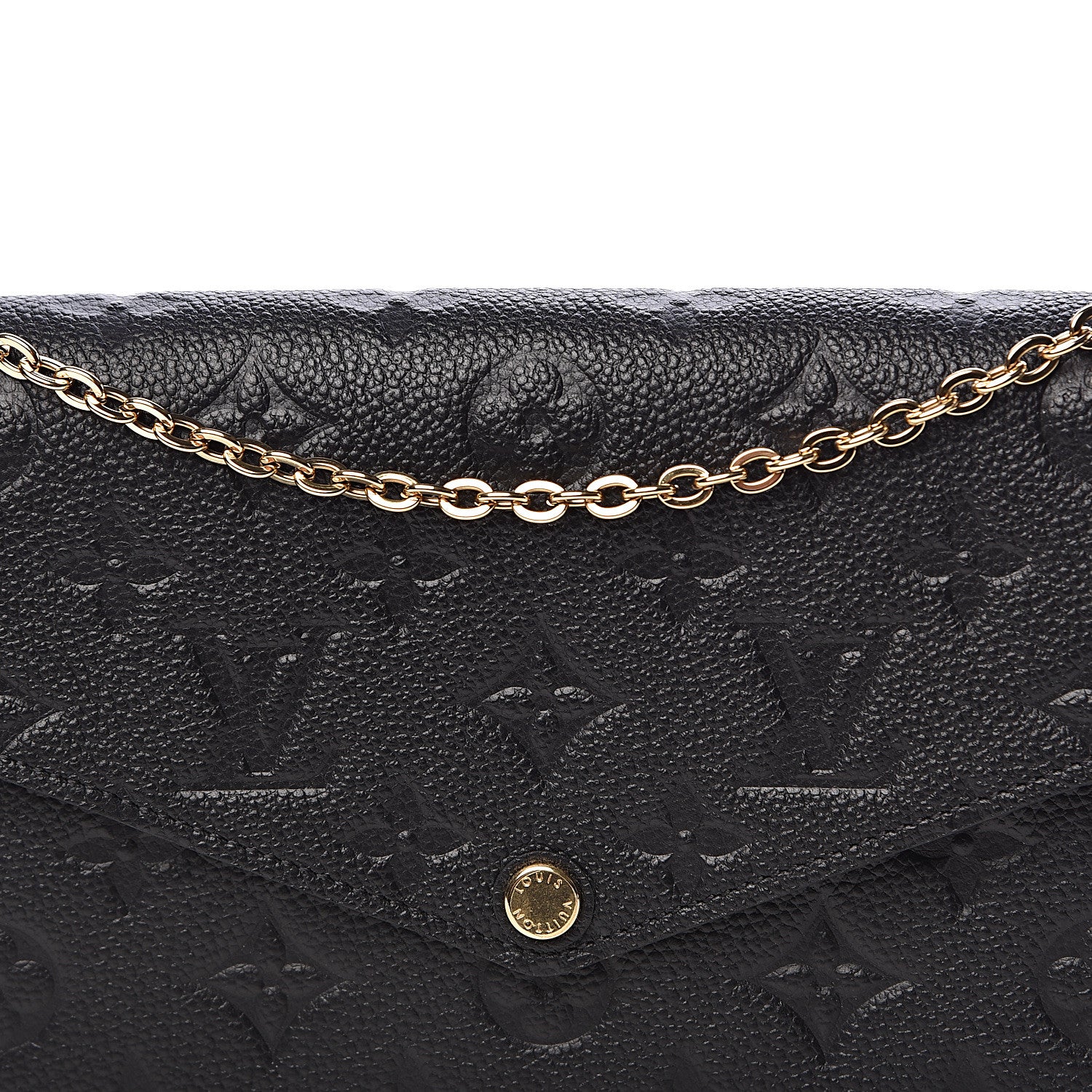 Louis Vuitton Empreinte Pochette Felicie Chain Wallet Black 13 of 14