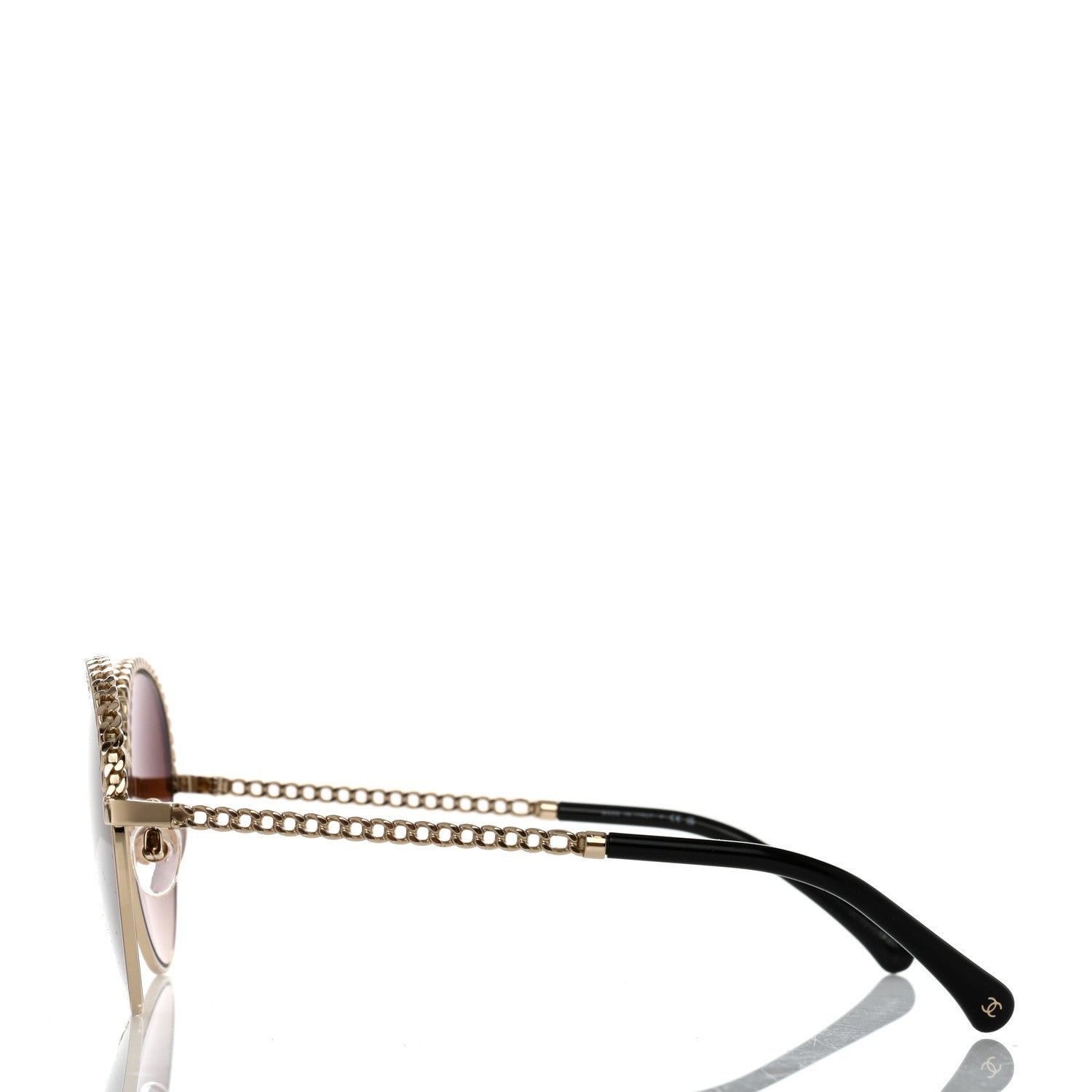 Chanel Chain Pantos Sunglasses 4242 Gold Brown 3 of 8