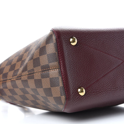 Louis Vuitton Damier Ebene Cuir Taurillon Hyde Park Fuchsia 6 of 7