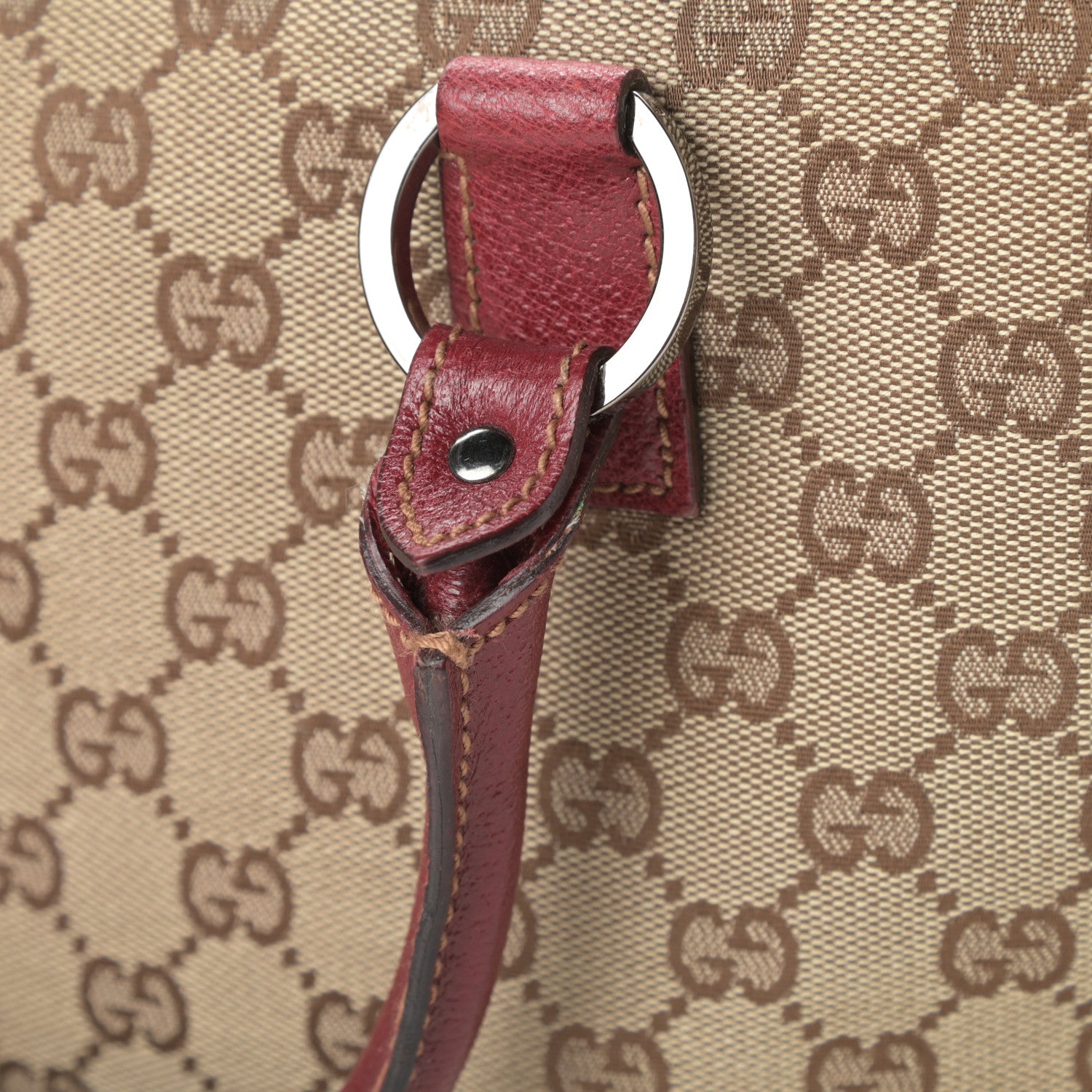 Gucci Monogram Small Boston Red 14 of 16