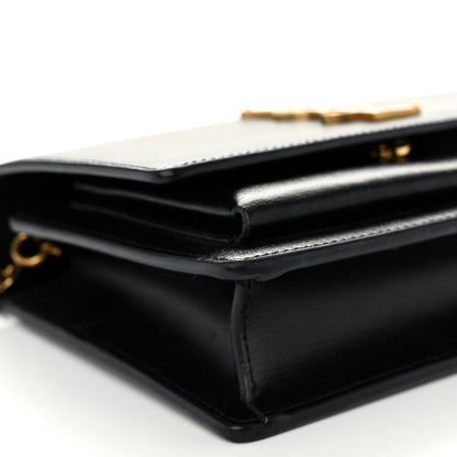 Saint Laurent Calfskin Monogram Sunset Chain Wallet Black 8 of 9