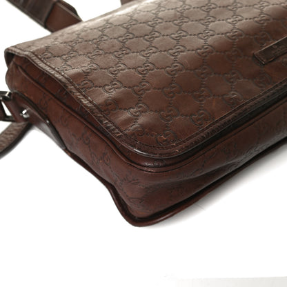 Gucci Guccissima Flap Messenger Bag Dark Brown 25 of 30