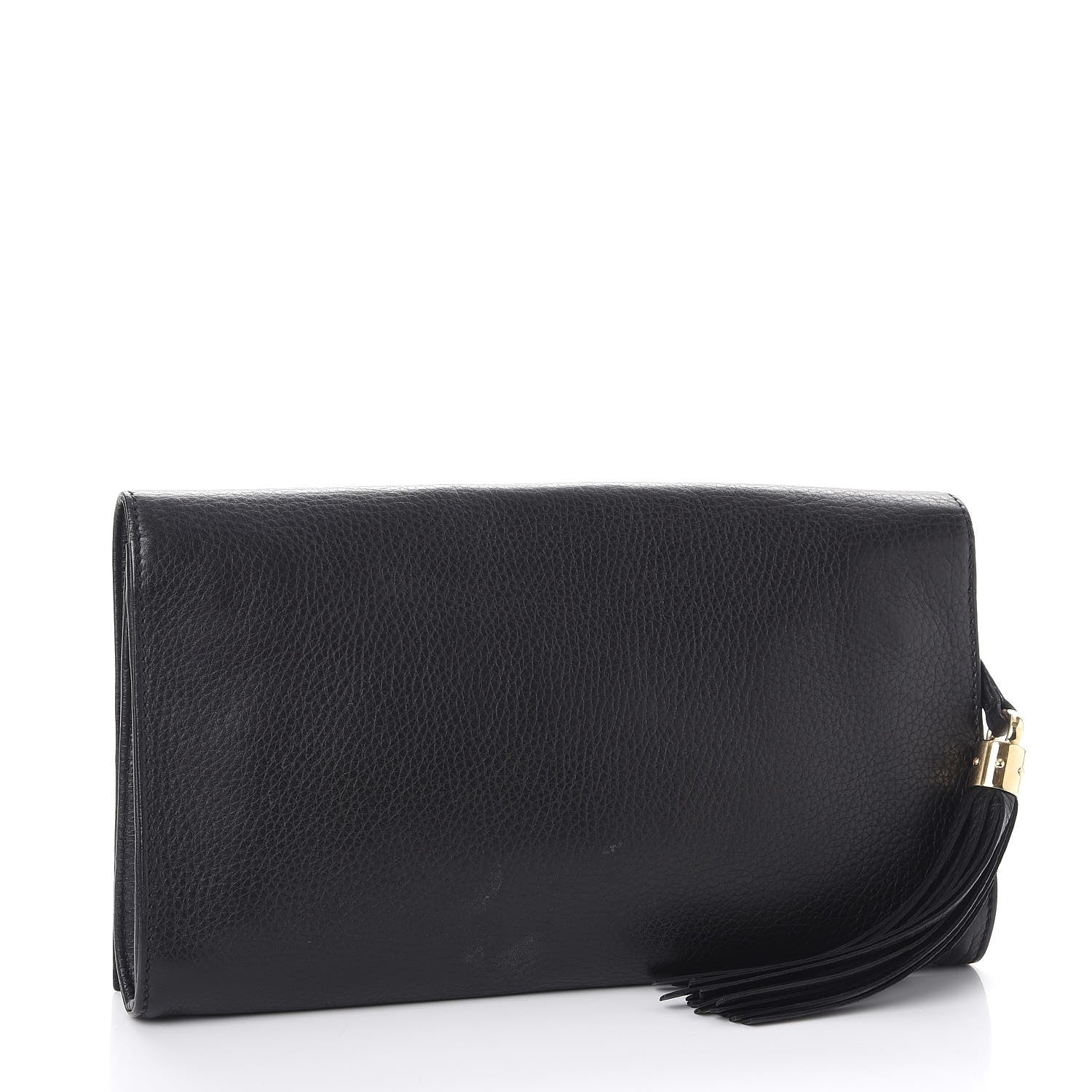 Gucci Pebbled Calfskin Medium Soho Clutch Black 3 of 10