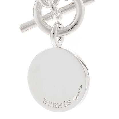 Hermes Sterling Silver Amulettes H Confettis Pendant Necklace 4 of 5