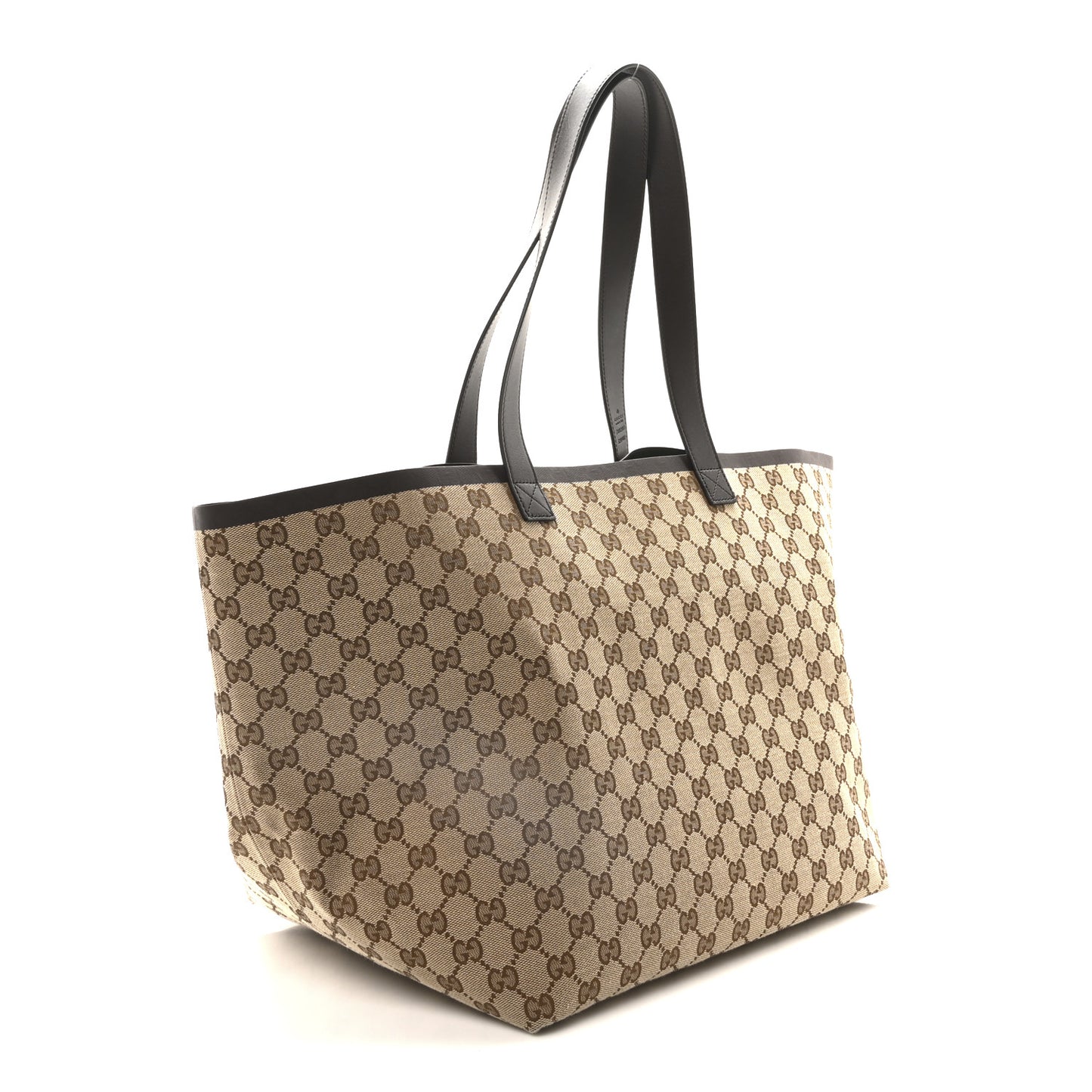 GG Supreme Monogram Web Medium Totissima Shopping Tote Beige Ebony