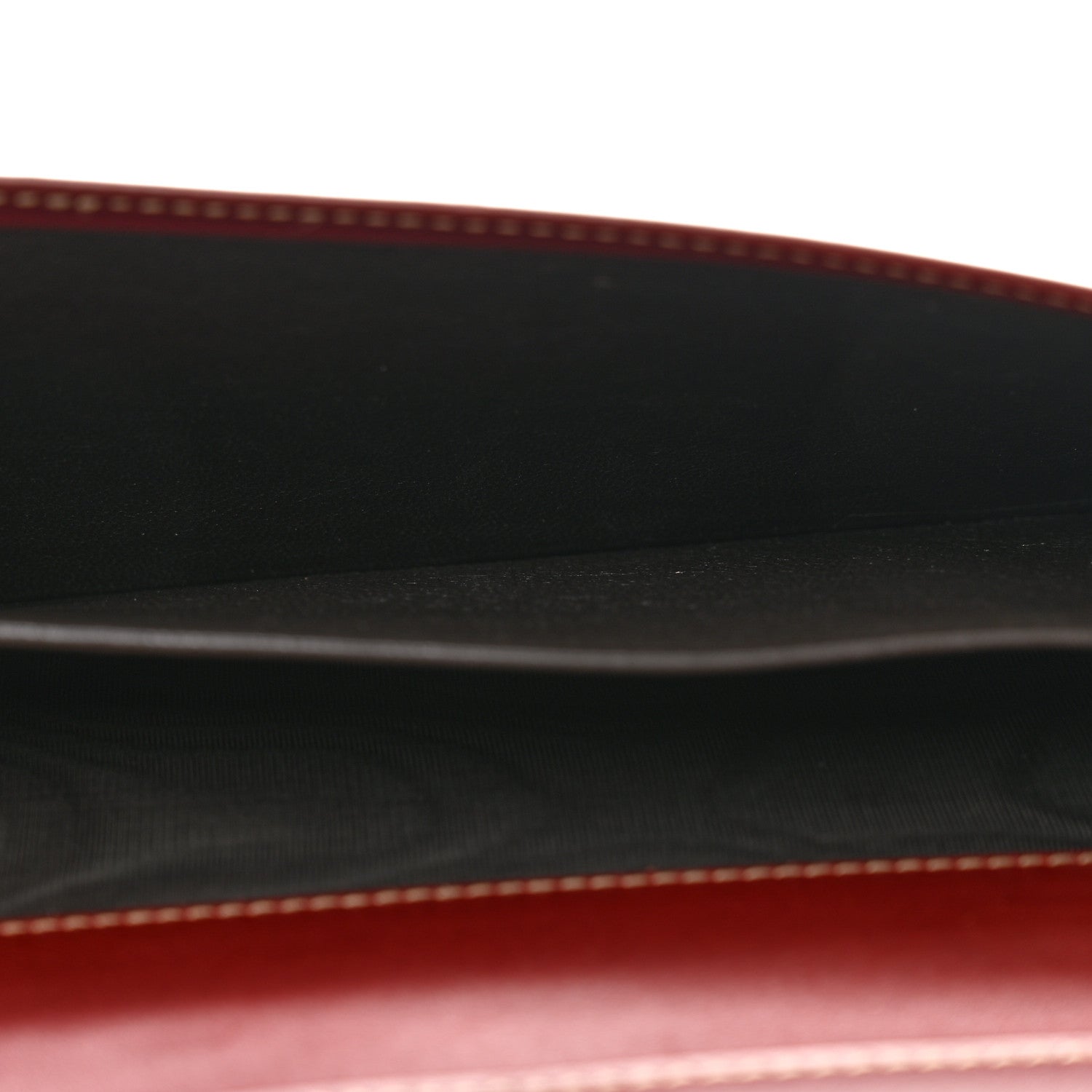 Gucci Guccissima Margaux Calfskin Metal Bar Continental Flap Wallet Dark Red 7 of 15